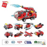 Đồ chơi xếp hình xe cứu hỏa Qman 1805 thúc đẩy sự sáng tạo vô hạn của bé