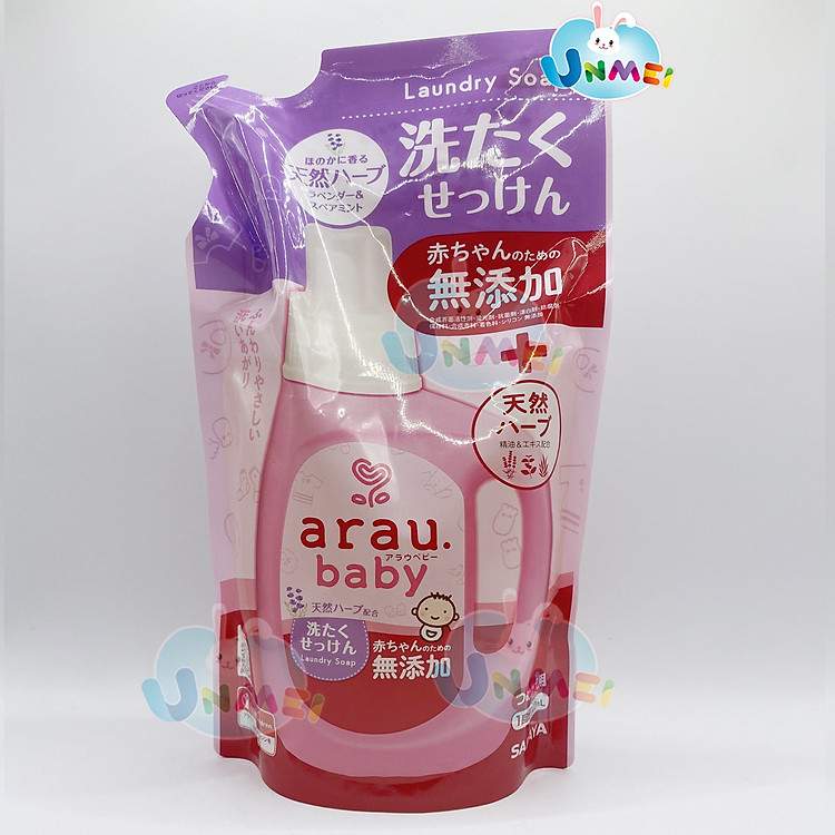 Dòng nước giặt Arau Baby túi 720ml lành tính bảo vệ môi trường và làn da