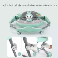 Dòng xe tập đi XTD616 khung kim loại tích hợp bàn ăn dặm và tay đẩy điều hướng