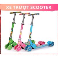 Dòng Xe Trượt Scooter Khung Sắt An Toàn Cho Bé Vui Chơi Cùng Bánh Xe Sáng