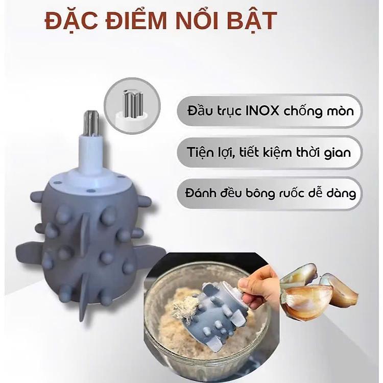 Dụng cụ làm ruốc bóc tỏi silicon Miniin chính hãng phụ kiện không thể thiếu cho máy xay