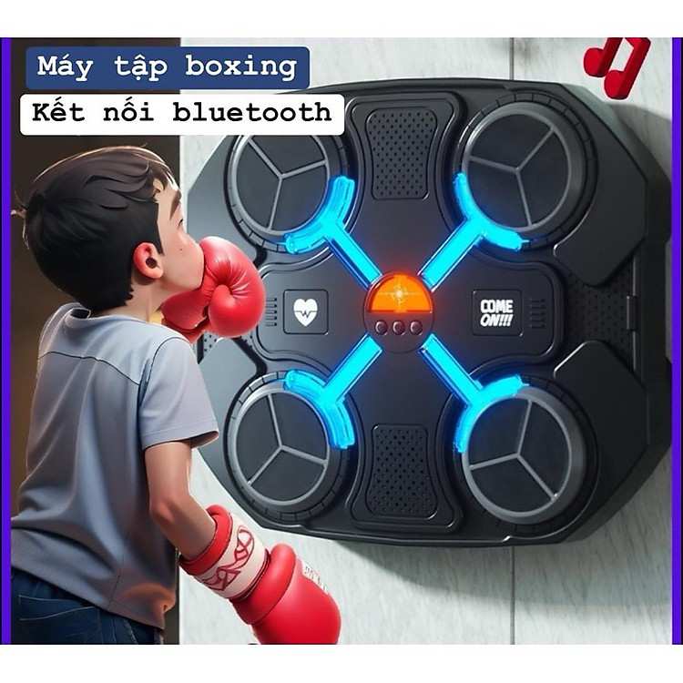Dụng cụ tập boxing theo nhạc giúp bé rèn luyện sự dẻo dai và phối hợp linh hoạt chân tay
