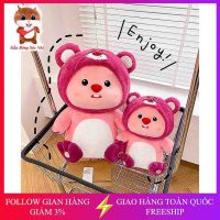 Gấu bông Loopy Pororo Friend hải ly hồng đa dạng kích thước cho bạn lựa chọn