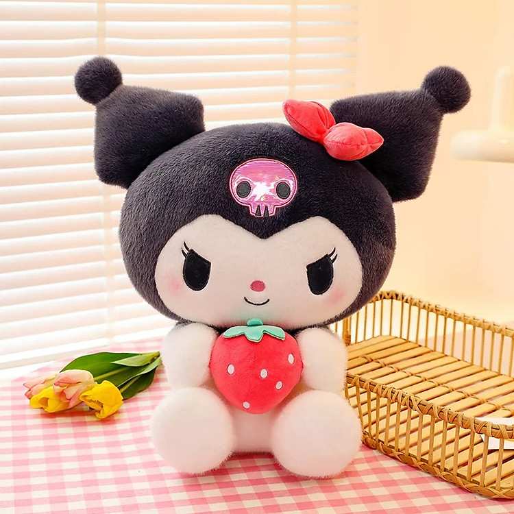 Gấu bông Melody ôm dâu 22cm tạo hình sinh động chất liệu cao cấp không gây kích ứng