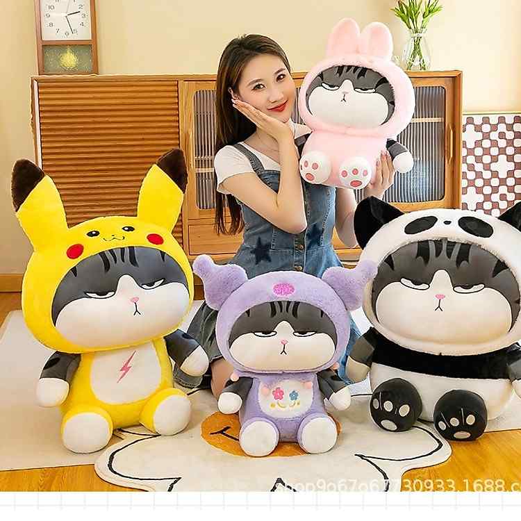 Gấu bông mèo hoàng thượng phiên bản giới hạn cosplay thỏ hồng panda stitch hàng xịn