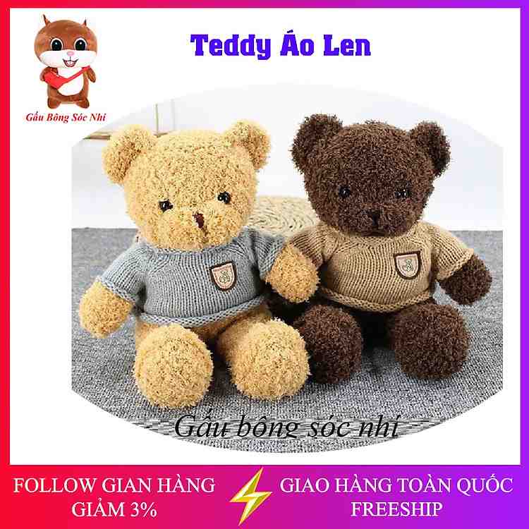 Gấu bông Teddy Head Tales cao cấp mang lại cảm giác êm ái tối đa với bông gòn PP 3D