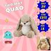 Gấu bông thỏ mặt quạo siêu mịn kích thước 45cm hoàn hảo để làm quà tặng