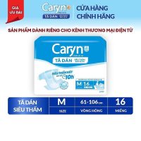 Giải pháp tã dán Caryn size M16 miếng siêu thấm dành cho người mất khả năng đi lại