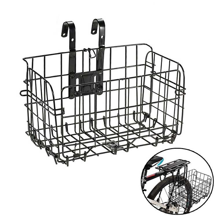 Giỏ sắt treo xe đạp Mai Lee kích thước 33x20x20cm gắn trước bền bỉ và gập gọn dễ dàng