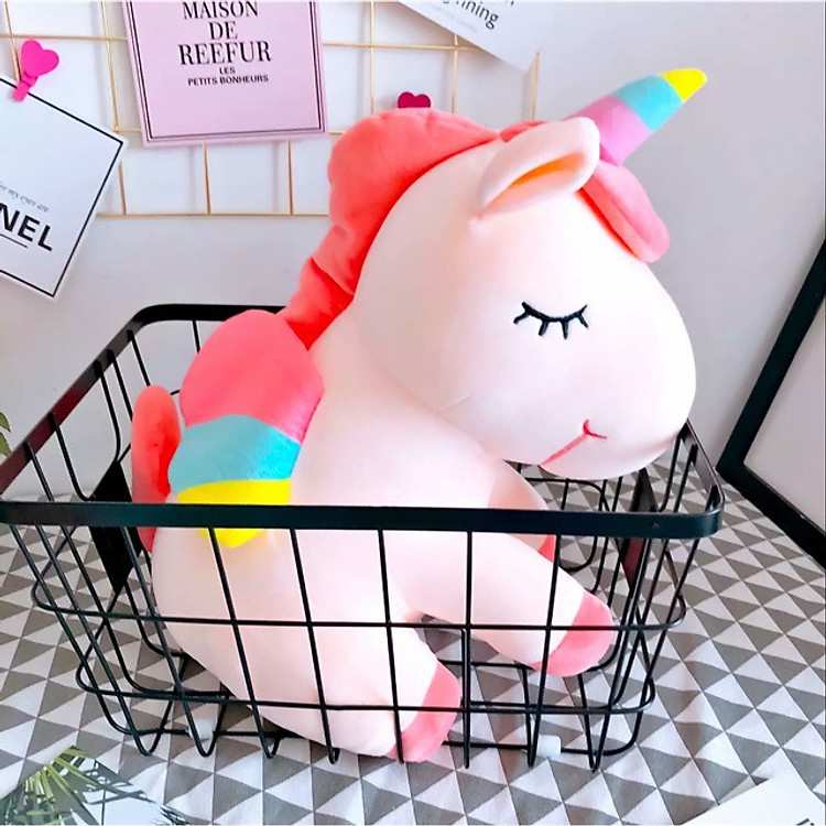 Gối ôm cho bé hình ngựa kỳ lân một sừng cao cấp cam kết chất lượng chính hãng