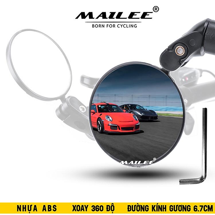 Gương Chiếu Hậu Xe Đạp GXD-ML03 Mặt Cầu Lồi Xoay Linh Hoạt Tăng Độ An Toàn Khi Lái Xe