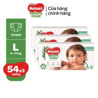 Huggies Platinum NatureMade combo 3 bịch bỉm dán cao cấp nhất nâng niu từng bước chân của bé