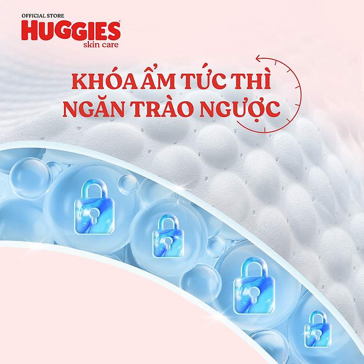 Huggies Skin Care Mega Jumbo L96+8 miếng tã quần mỏng nhẹ thấm hút sâu cùng tinh chất tràm trà