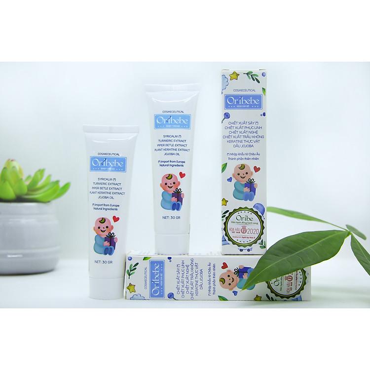 Kem dưỡng ẩm Oribebe 30gr ngăn ngừa rôm sảy bảo vệ bé yêu suốt cả ngày dài