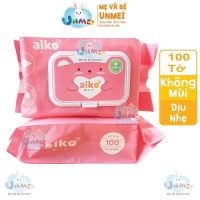 Khám phá sự dịu mát từ khăn ướt AIKO 100 tờ không mùi an toàn cho trẻ em