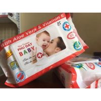 Khăn giấy ướt Baby Wipe hộp 100 tờ trắng sạch tinh khôi đồng hành cùng sự phát triển của bé
