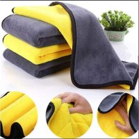 Khăn lau xe hơi 3 kích thước dày mịn không bụi vải đảm bảo sạch bóng mọi bề mặt