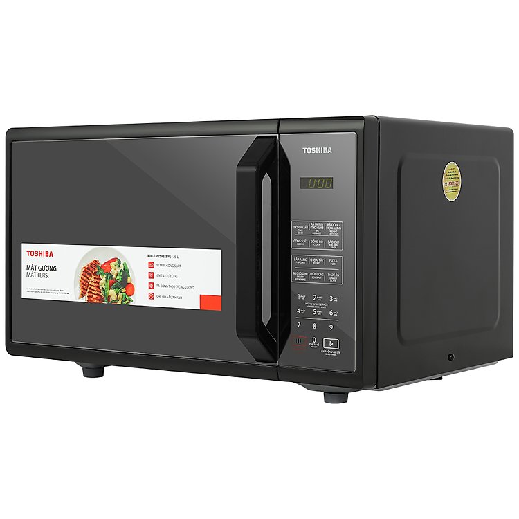 Lò vi sóng Toshiba MM-EM25PE(BM) 25 lít chính hãng giải pháp rã đông thực phẩm siêu tốc