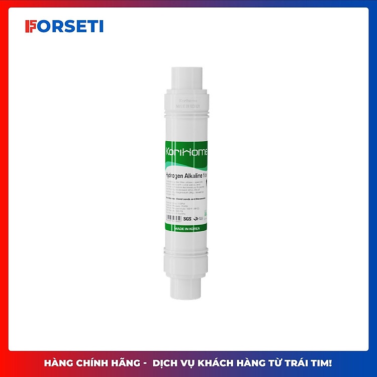 Lõi lọc Hydrogen Alkaline Korihome Hàn Quốc chính hãng phụ kiện không thể thiếu cho máy lọc nước