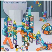 Lựa chọn hàng đầu của phụ huynh bộ xếp hình nam châm kính Magnetic Blocks tư duy