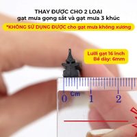 Lưỡi Gạt Mưa VIAIR R15 Loại A Combo 2 Chiếc 16 Inch 400 mm Đạt Chuẩn Quốc Tế
