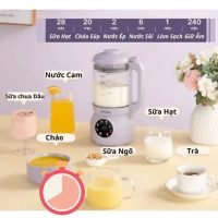 Máy Nấu Sữa Hạt Ostmars 8 Chức Năng Dung Tích 1100ml Tặng 2 Chai Thủy Tinh Chính Hãng