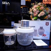 Máy xay thịt thủy tinh SEKA SK2288 công suất 500W xay nhuyễn cực nhanh hàng chính hãng model 2024