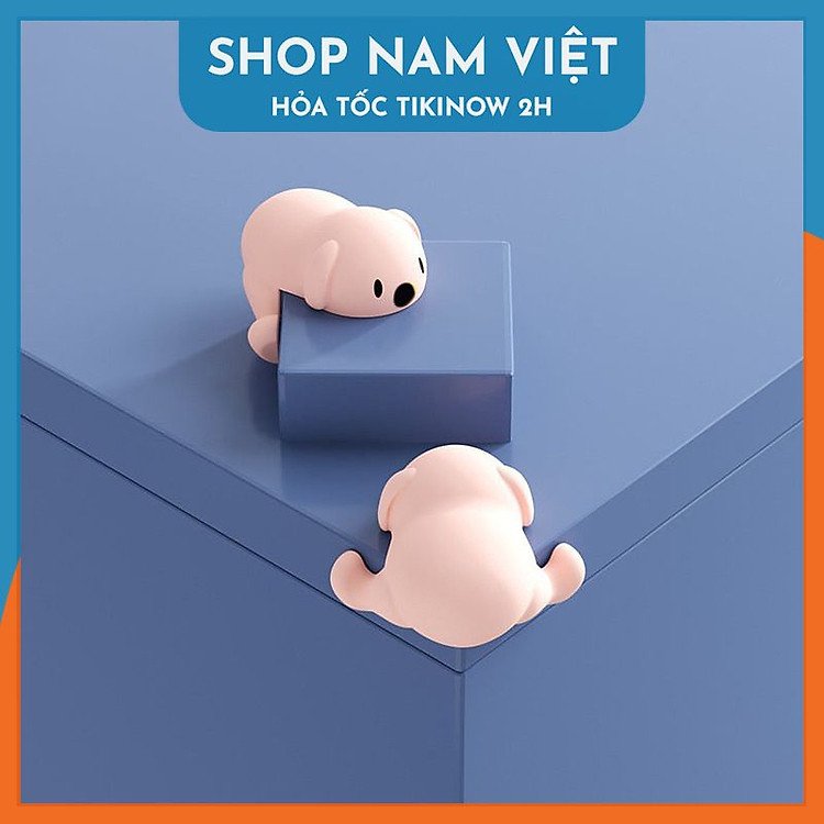Miếng dán bọc góc silicon NAVIVU set 2 chiếc độ bền cao dễ dàng lắp đặt tại nhiều vị trí