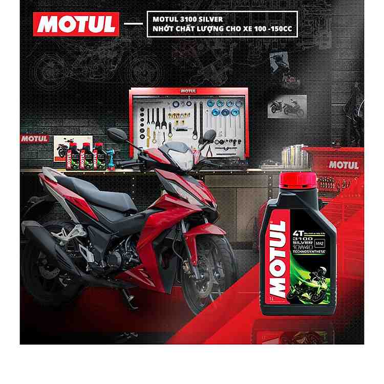Motul 3100 Silver 10W40 1L Nhớt Xe Số Đáng Tin Cậy Trên Mọi Cung Đường