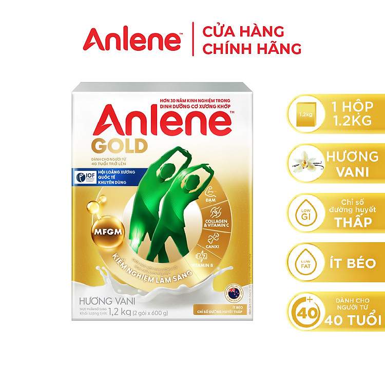Mua combo 2 Anlene Gold hương vani 1.2kg nhận ưu đãi nồi inox hoặc ấm đun điện quang hoàn toàn miễn phí