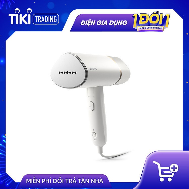 Nâng tầm phong cách với bàn ủi hơi nước cầm tay Philips STH3020/10 công suất 1000W hàng chính hãng