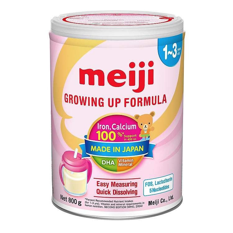 Nâng tầm thể chất trẻ em Việt với sản phẩm dinh dưỡng Meiji Growing Up Formula 800g chính hãng