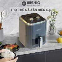 Nồi chiên không dầu 6L Mishio MK408 màu xám chống dính cao cấp bảo hành 2 năm