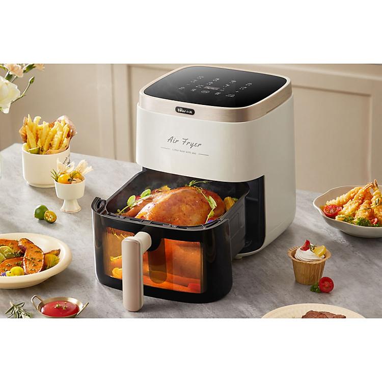 Nồi chiên không dầu Bear QZG-P15R8 dung tích 5L công suất 1500W chính hãng công nghệ chiên hiện đại
