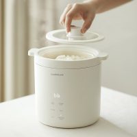 Nồi cơm điện LocknLock EJR314IVY 0.6L phủ men sứ chính hãng JoyMall nhỏ gọn đa năng