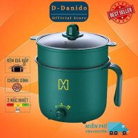Nồi Điện Mini Đa Năng 2 Tầng Tặng Khay Hấp Tiện Lợi Cho Gian Bếp Nhỏ