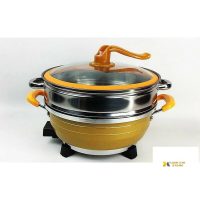 Nồi lẩu điện đa năng 2 tầng chống dính nhập khẩu sản phẩm thiết yếu cho căn bếp