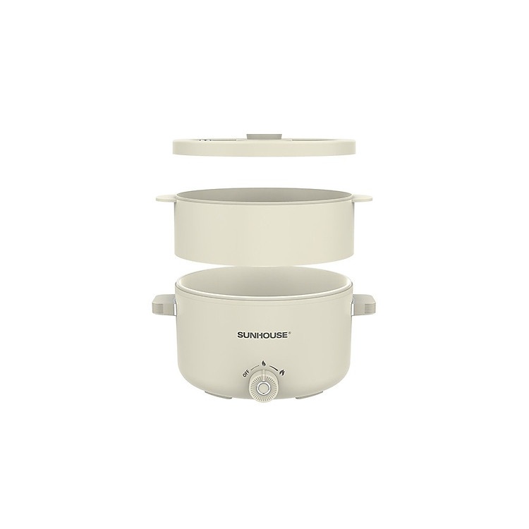 Nồi lẩu điện Sunhouse SHD4517 đa năng 4 trong 1 lòng nồi inox 304 gia nhiệt trực tiếp nhanh