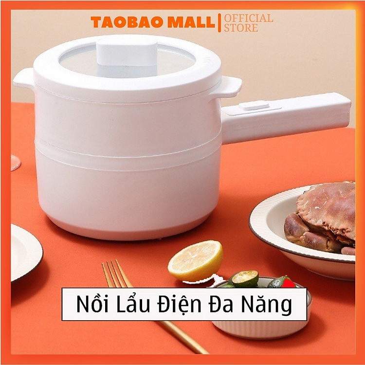 Nồi lẩu mini 2L đa năng kèm xửng hấp là lựa chọn hoàn hảo cho sinh viên ở trọ