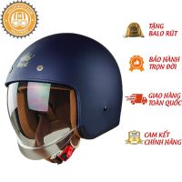 Nón 3/4 Royal M139 màu xanh mực nhám kính âm chính hãng bảo hành uy tín