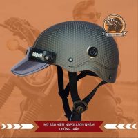 Nón Bảo Hiểm 1/2 Napoli N088 Sơn Nhám Carbon Chính Hãng Miễn Phí Giao Hàng