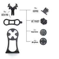 Phụ kiện gắn ghi đông xe đạp đa năng hỗ trợ tối ưu cho camera và đèn chiếu sáng