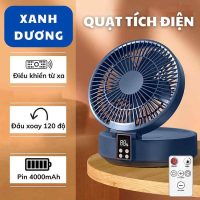 Quạt tích điện DELADEP QDB07 3 mức gió siêu mát nhập khẩu nguyên chiếc hỗ trợ treo tường