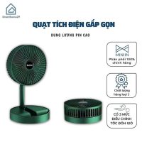 Quạt Tích Điện Gấp Gọn Miniin Cổng Sạc USB Điều Chỉnh Độ Cao Hàng Chính Hãng