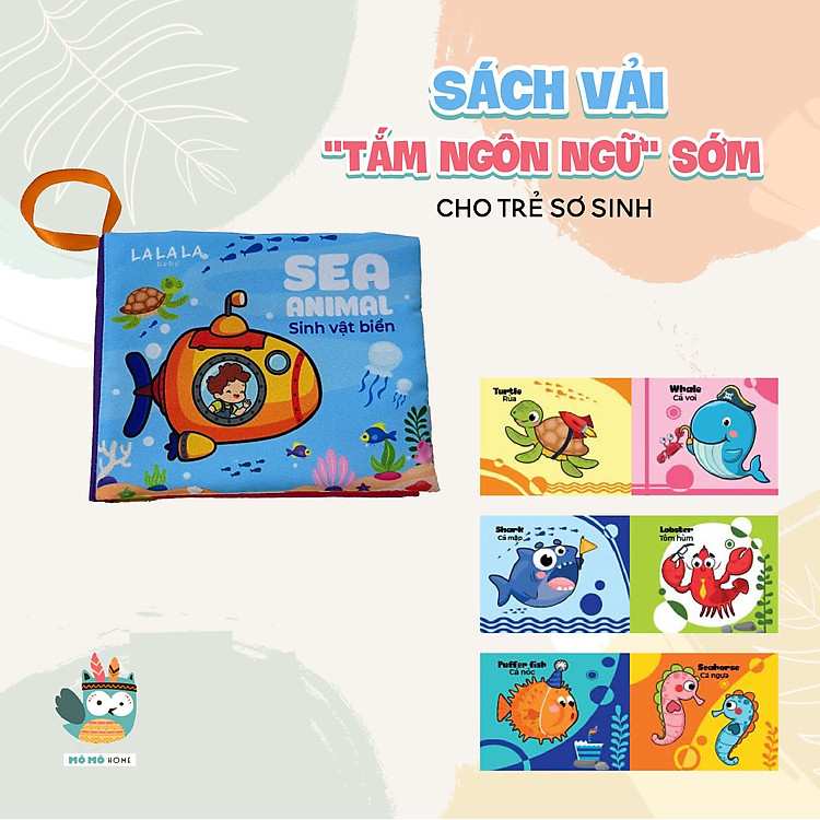 Sách vải Lalala Baby kích thích thị giác người bạn đồng hành tin cậy cho sự phát triển của bé