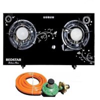 Sản Phẩm Bếp Gas Hồng Ngoại Đôi REDSTAR Cao Cấp Tặng Kèm Bộ Van Dây Gas