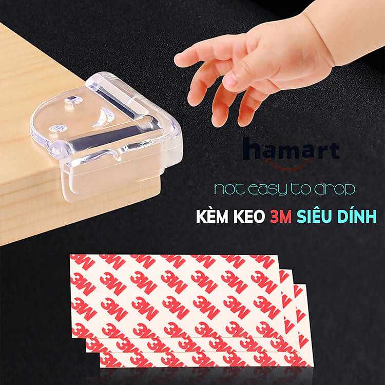 Set 2 nút silicone bọc góc bàn bảo vệ bé yêu tối ưu với thiết kế tròn vuông linh hoạt dễ dùng
