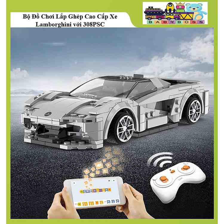 Siêu xe Lamborghini Veneno lắp ghép 308 chi tiết mô hình điều khiển từ xa phân khúc cao cấp