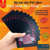 Sở Hữu Ngay Bộ Bài Tây Nhựa PVC Nền Đen Chống Nước Đẳng Cấp Và Bền Bỉ