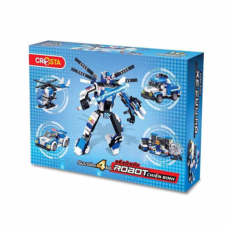 Sở hữu ngay bộ ghép hình Cresta DK81064 xe cứu hộ cảnh sát 146 chi tiết cho bộ sưu tập đồ chơi